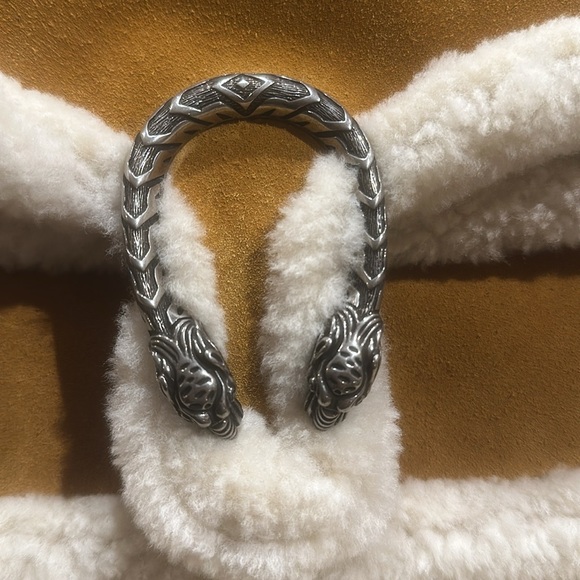 NWT Authentic Gucci suede shearling Dionysus small bag - Picture 3 of 9